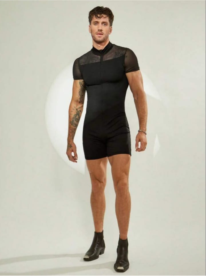 Shadow Mesh Performance Romper